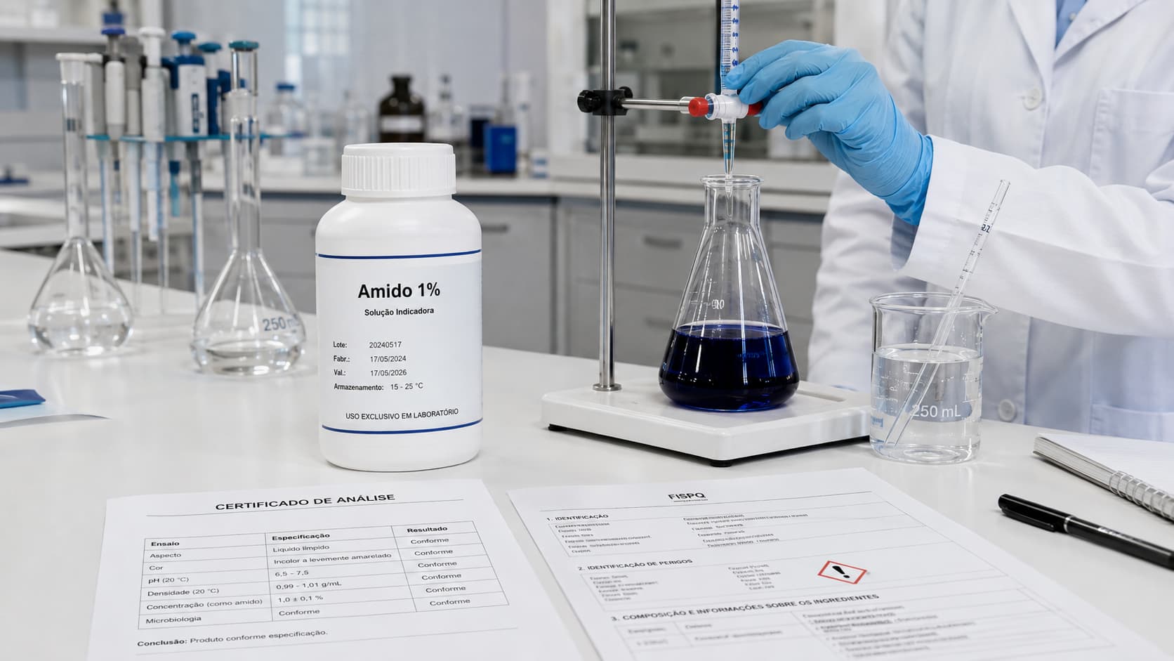 Amido 1% com laudo: onde comprar para laboratório