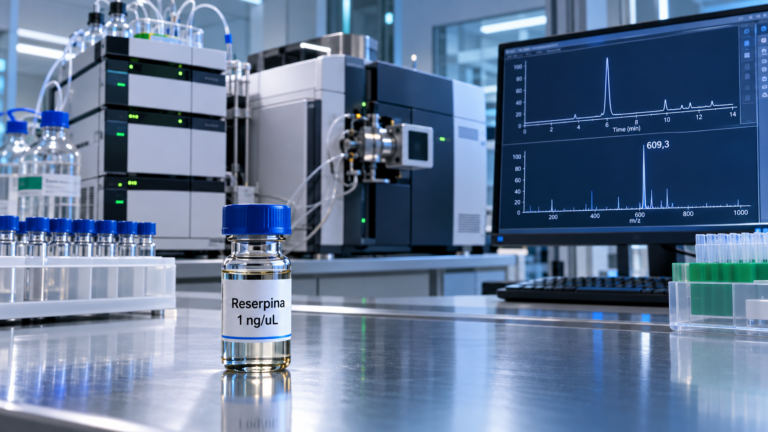 Reserpina 1 ng/uL: para que serve em análises LC-MS?, Haloquímica